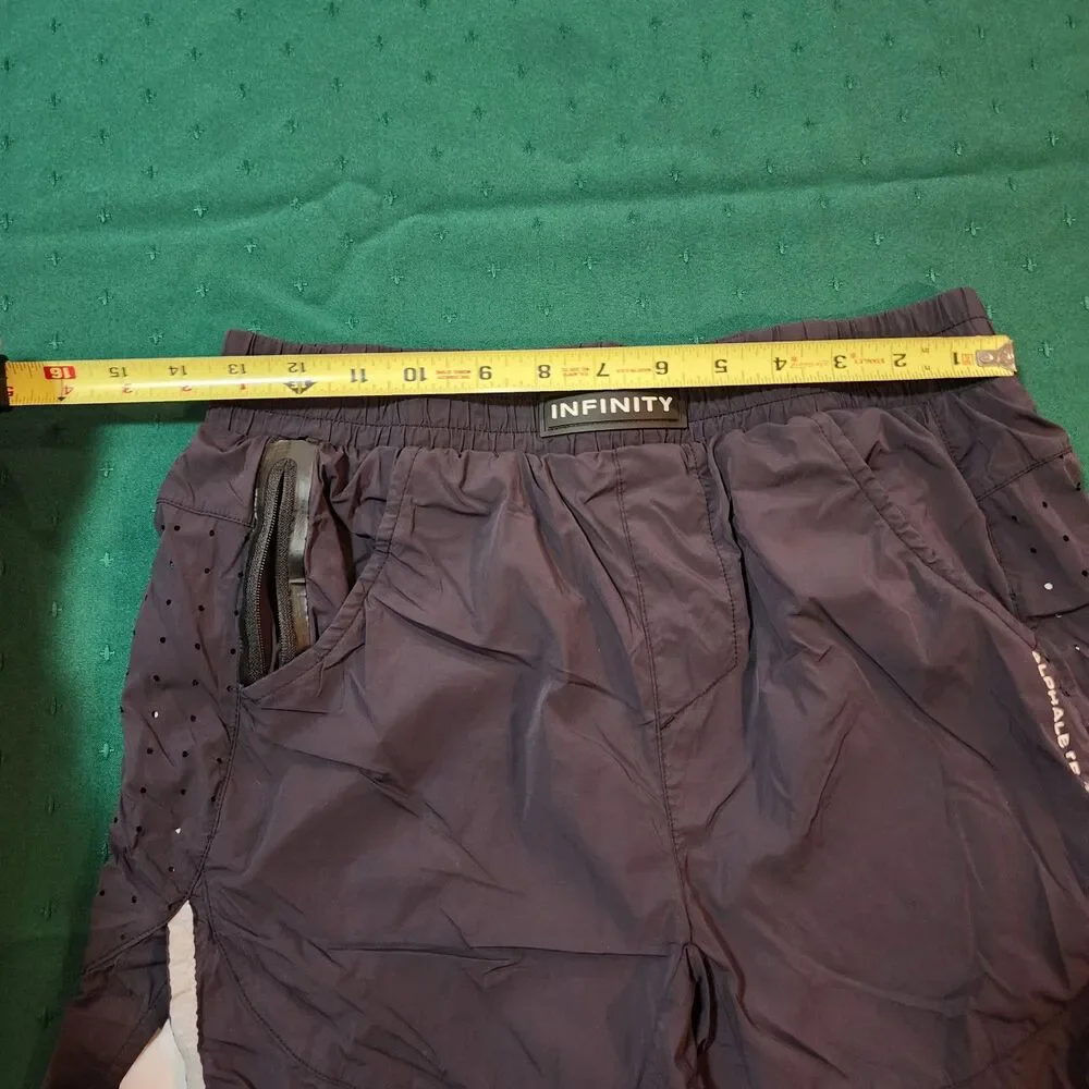 ALPHALETE ATHLETICS Men's Athletic Shorts Infinity Size Small Black